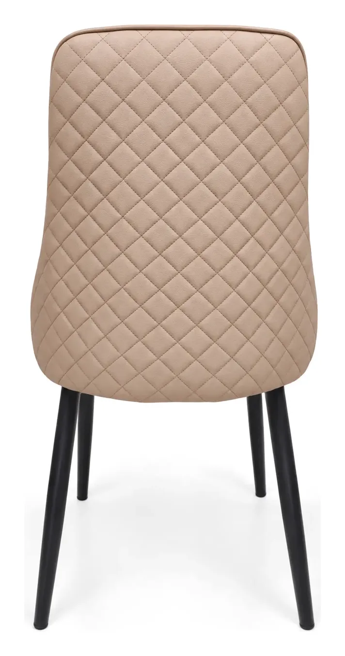 4-Seater Dining Set, Taupe Quilted Chairs, photo 5