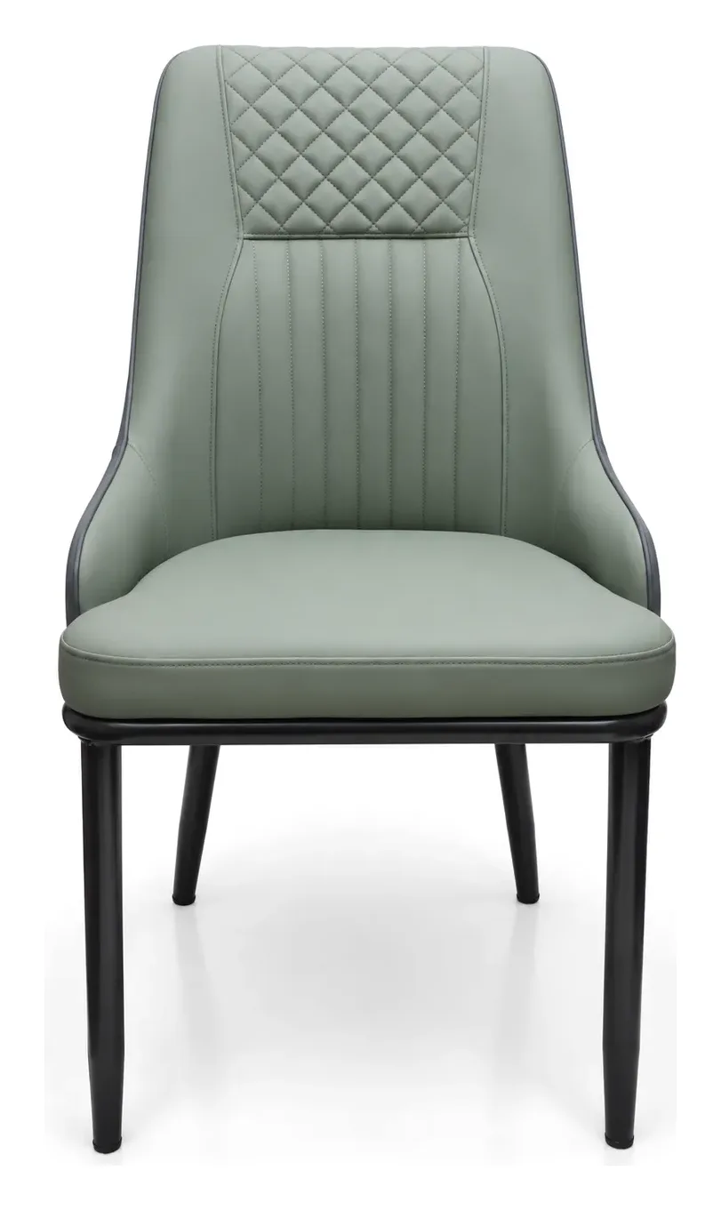 4-Seater Dining Set, Sage Green and Grey Chairs, photo 4