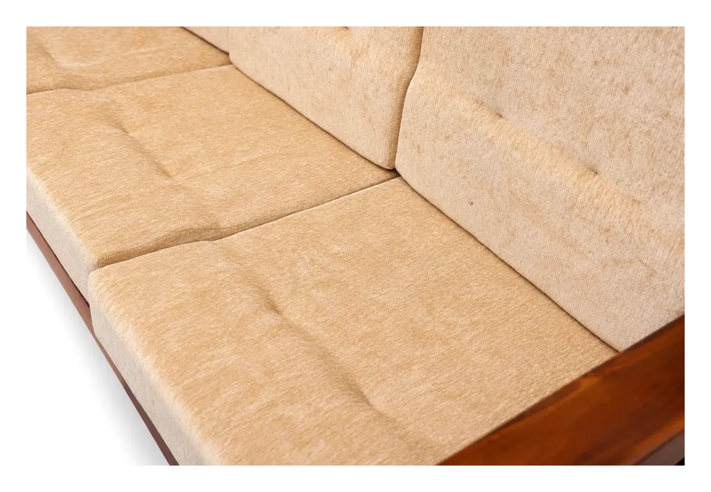 Sofa Set 3+1+1, Beige, Wooden Frame, photo 3