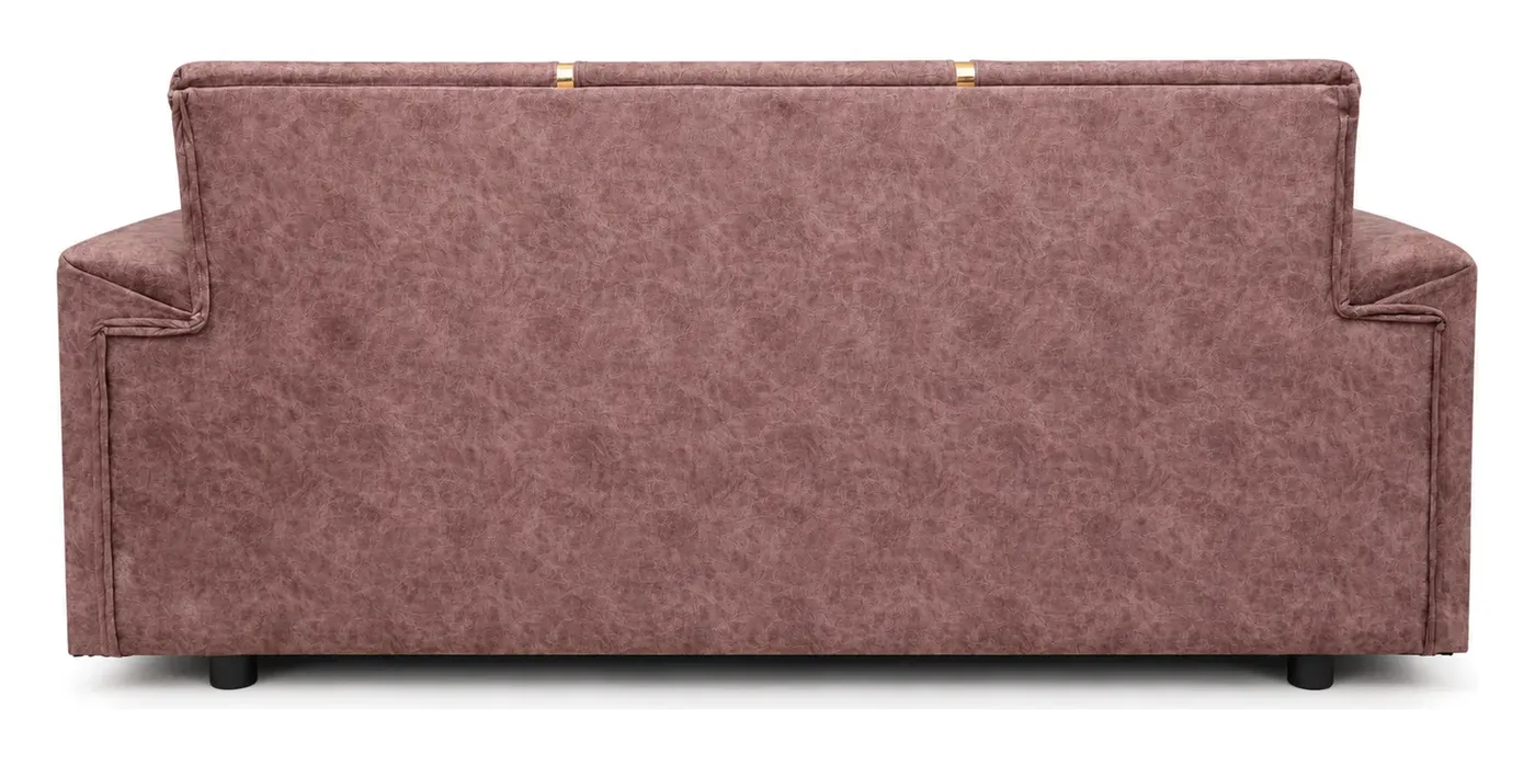 3-Seater Sofa, Mauve with Gold Strips, photo 3