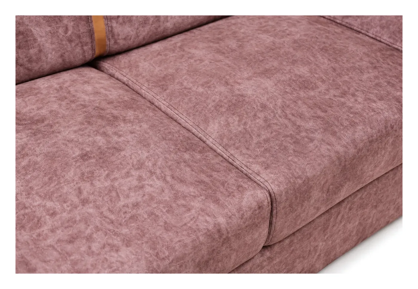 3-Seater Sofa, Mauve with Gold Strips, photo 4