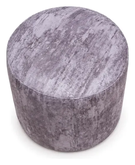 Round Pouf, Grey