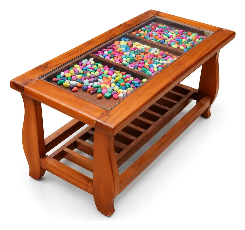 Coffee Table, Pebble Glass Top, photo 3