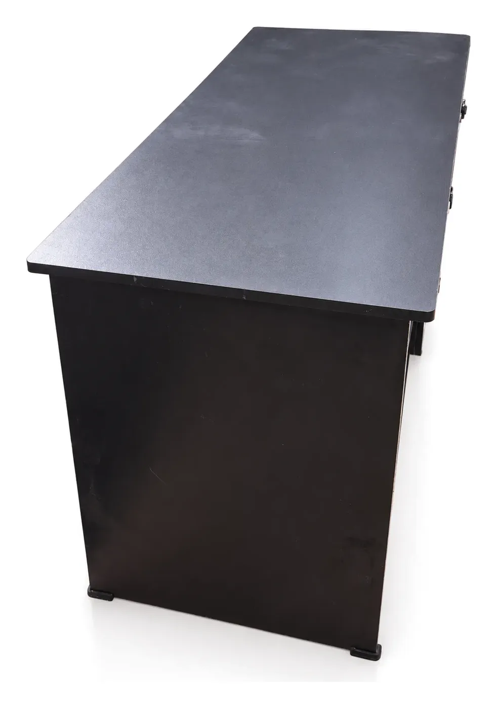 Office Table, Black, with Drawer and Cabinet, photo 4